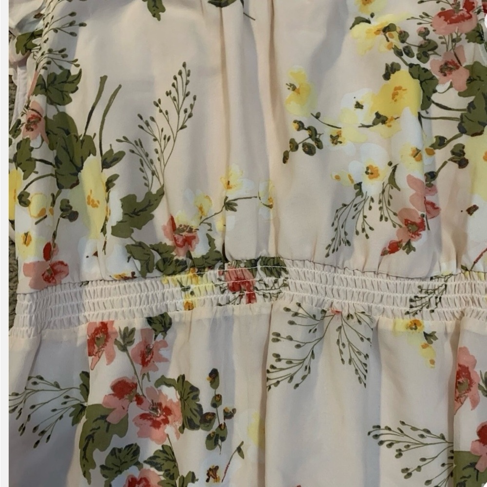 Isabel Small Maternity by Ingrid & Isabel Floral Maxi Dress - Pink and Yellow - Picture 2 of 3